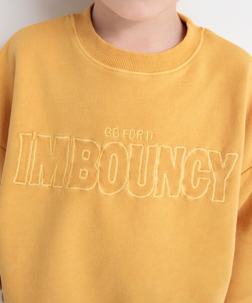 BRANSHES（ブランシェス）の「Happy colorピグメント染めトレーナー（スウェット・キッズ・ピンク/グリーン/アイボリー/サックスブルー/キャメル・100/150/90/130/120/110/140）」の10枚目の写真