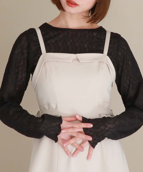 archives(アルシーヴ)の「フラワーカットレーストップス(Tシャツ/カットソー・レディース・ブラック/アイボリー/ミント・MEDIUM)」の19枚目の写真