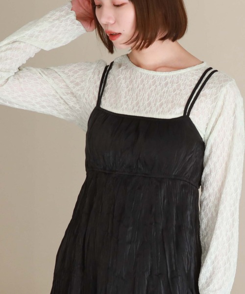 archives(アルシーヴ)の「フラワーカットレーストップス(Tシャツ/カットソー・レディース・ブラック/アイボリー/ミント・MEDIUM)」の13枚目の写真