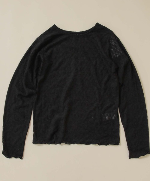 archives(アルシーヴ)の「フラワーカットレーストップス(Tシャツ/カットソー・レディース・ブラック/アイボリー/ミント・MEDIUM)」の12枚目の写真