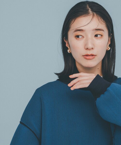 THE SHOP TK (ザ ショップ ティーケー )の「◆【裏表2WAY/軽量】リバーシブル畦ニット(ニット/セーター・メンズ・オフホワイト/サックスブルー/ネイビー/ベビーピンク/ライトグレー・03/02/04)」の8枚目の写真