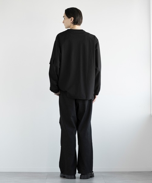 aimoha(アイモハ)の「aimoha men FUNCTIONAL SWEAT ファンクショナルクルーネックスウェット吸水速乾(スウェット・メンズ・ブラック/ベージュ/ダークグレー・LARGE/X-LARGE/XX-LARGE/XXX-LARGE)」の4枚目の写真