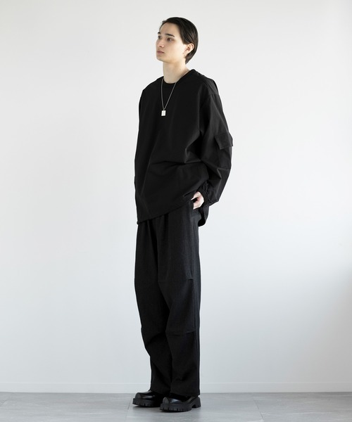 aimoha(アイモハ)の「aimoha men FUNCTIONAL SWEAT ファンクショナルクルーネックスウェット吸水速乾(スウェット・メンズ・ブラック/ベージュ/ダークグレー・LARGE/X-LARGE/XX-LARGE/XXX-LARGE)」の7枚目の写真