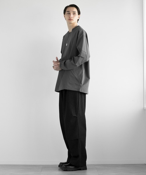 aimoha(アイモハ)の「aimoha men FUNCTIONAL SWEAT ファンクショナルクルーネックスウェット吸水速乾(スウェット・メンズ・ブラック/ベージュ/ダークグレー・LARGE/X-LARGE/XX-LARGE/XXX-LARGE)」の13枚目の写真