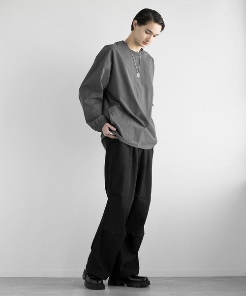 aimoha(アイモハ)の「aimoha men FUNCTIONAL SWEAT ファンクショナルクルーネックスウェット吸水速乾(スウェット・メンズ・ブラック/ベージュ/ダークグレー・LARGE/X-LARGE/XX-LARGE/XXX-LARGE)」の15枚目の写真