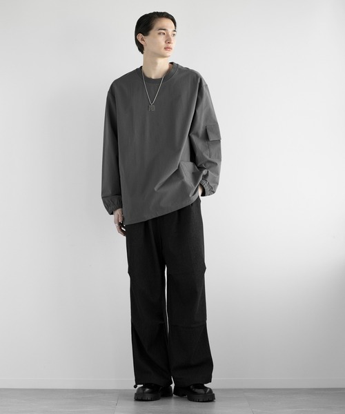 aimoha(アイモハ)の「aimoha men FUNCTIONAL SWEAT ファンクショナルクルーネックスウェット吸水速乾(スウェット・メンズ・ブラック/ベージュ/ダークグレー・LARGE/X-LARGE/XX-LARGE/XXX-LARGE)」の16枚目の写真