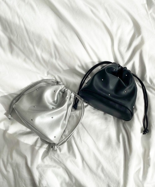 タイゾウ出品 スタッズキンチャクショルダー 109910（ショルダーバッグ