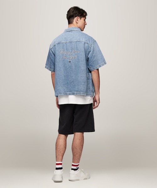 tommy jeans（トミー ジーンズ）の「ラグジュアリーセリフデニムスケートシャツ（シャツ/ブラウス・メンズ・インディゴブルー・LARGE/MEDIUM/SMALL/X-LARGE）」の3枚目の写真