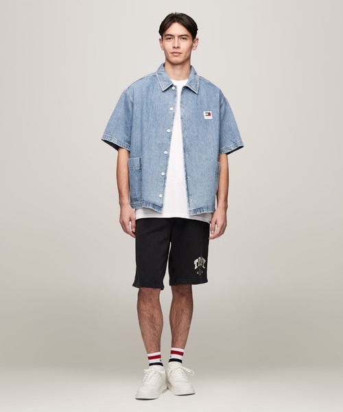 tommy jeans（トミー ジーンズ）の「ラグジュアリーセリフデニムスケートシャツ（シャツ/ブラウス・メンズ・インディゴブルー・LARGE/MEDIUM/SMALL/X-LARGE）」の2枚目の写真