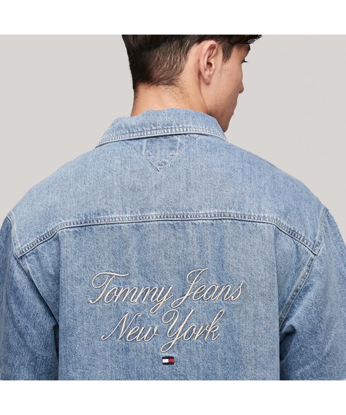 tommy jeans（トミー ジーンズ）の「ラグジュアリーセリフデニムスケートシャツ（シャツ/ブラウス・メンズ・インディゴブルー・LARGE/MEDIUM/SMALL/X-LARGE）」の6枚目の写真