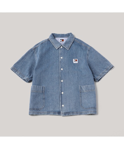 tommy jeans（トミー ジーンズ）の「ラグジュアリーセリフデニムスケートシャツ（シャツ/ブラウス・メンズ・インディゴブルー・LARGE/MEDIUM/SMALL/X-LARGE）」の7枚目の写真