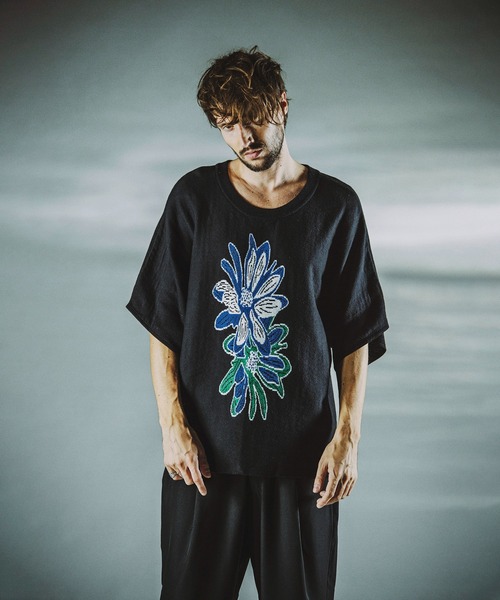 NO ID.(ノーアイディ)の「【NO ID.】Flower JQ Knit Pullover / フラワー JQ ニット プルオーバー(ニット/セーター・メンズ・イエロー/グリーン/ブルー・ONE SIZE)」の14枚目の写真