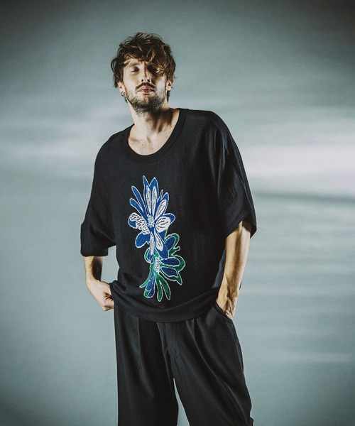 NO ID.(ノーアイディ)の「【NO ID.】Flower JQ Knit Pullover / フラワー JQ ニット プルオーバー(ニット/セーター・メンズ・イエロー/グリーン/ブルー・ONE SIZE)」の16枚目の写真