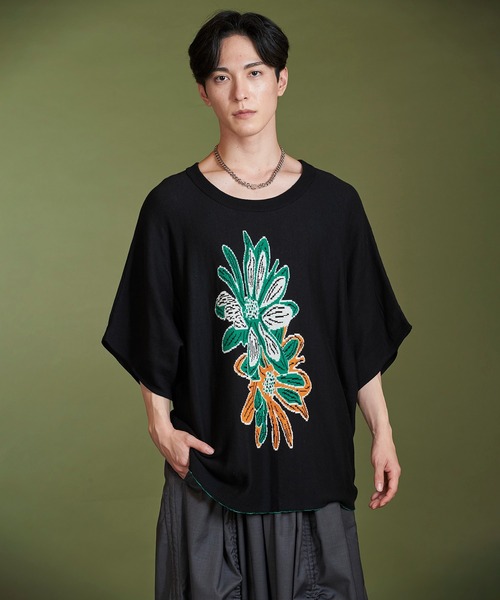 NO ID.(ノーアイディ)の「【NO ID.】Flower JQ Knit Pullover / フラワー JQ ニット プルオーバー(ニット/セーター・メンズ・イエロー/グリーン/ブルー・ONE SIZE)」の19枚目の写真
