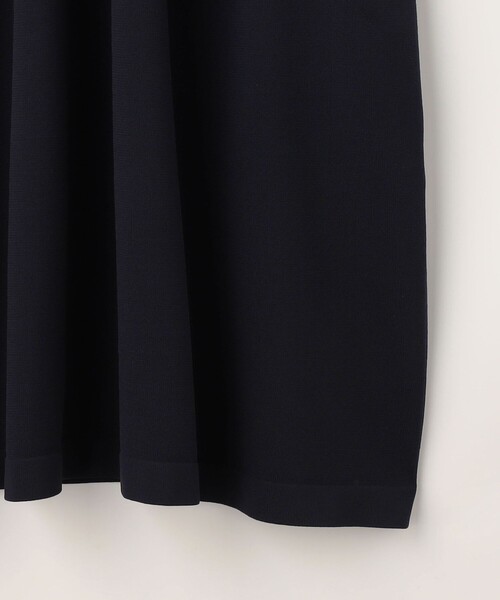 NOLLEY’S Sophi(ノーリーズソフィ)の「《手洗い可能》フィット&ギャザースクエアネックニットワンピース(ワンピース・レディース・ブラック系その他3/ネイビー・38/36)」の14枚目の写真