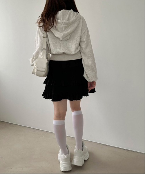 OLIVE des OLIVE（オリーブデオリーブ）の「ビジューブローチ付ZIPパーカー　1041060510（パーカー・レディース・オートミール/ネイビー/ホワイト・FREE）」の22枚目の写真