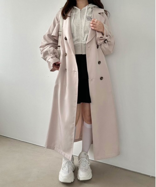 OLIVE des OLIVE（オリーブデオリーブ）の「ビジューブローチ付ZIPパーカー　1041060510（パーカー・レディース・オートミール/ネイビー/ホワイト・FREE）」の15枚目の写真