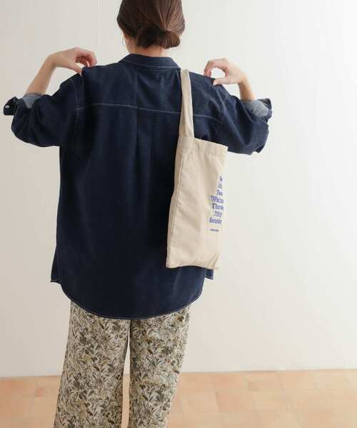 URBAN RESEARCH DOORS（アーバンリサーチドアーズ）の「『別注』beej×DOORS　ロゴトートバッグ（トートバッグ・レディース・ピンク/ナチュラル・-）」の3枚目の写真