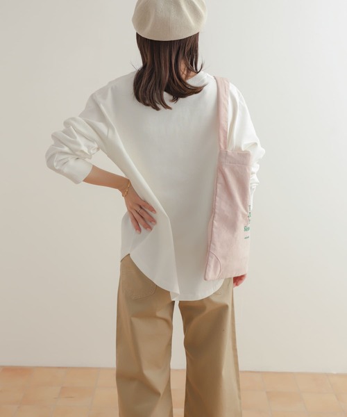 URBAN RESEARCH DOORS（アーバンリサーチドアーズ）の「『別注』beej×DOORS　ロゴトートバッグ（トートバッグ・レディース・ピンク/ナチュラル・-）」の16枚目の写真