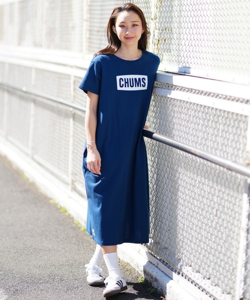 CHUMS(チャムス)の「CHUMS/チャムス ワンピース Tシャツ CH18-1259(ワンピース・レディース・ネイビー/グレイッシュベージュ/ブラック・M/L)」の12枚目の写真