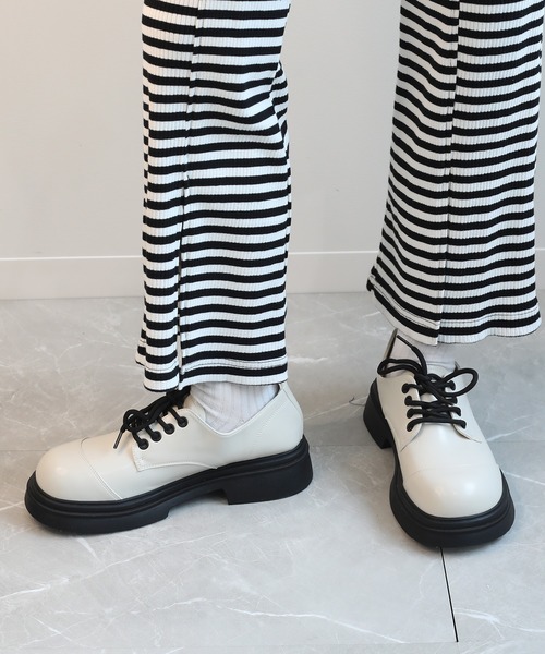 shoes365(シューズスリーシックスファイヴ)の「【shoes365】ラウンドトゥ厚底 ドレスシューズ(ドレスシューズ・レディース・ブラック/オフホワイト/ブラウン・22.5cm/23.0cm/23.5cm/24.0cm/24.5cm/25.0cm)」の18枚目の写真