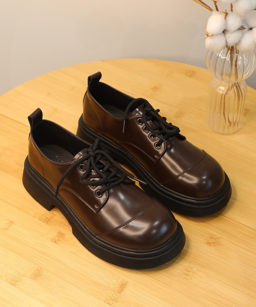【2025年】エレガントファッションを上品に着 セール】【shoes365】ラウンドトゥ厚底 ドレスシューズ（ドレス 靴