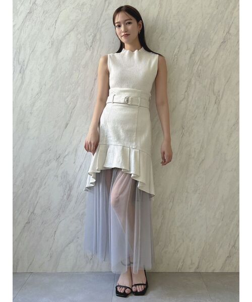 【セール】チュールドッキングデニムスカート（スカート）｜dazzlin（ダズリン） pattayablatt.com