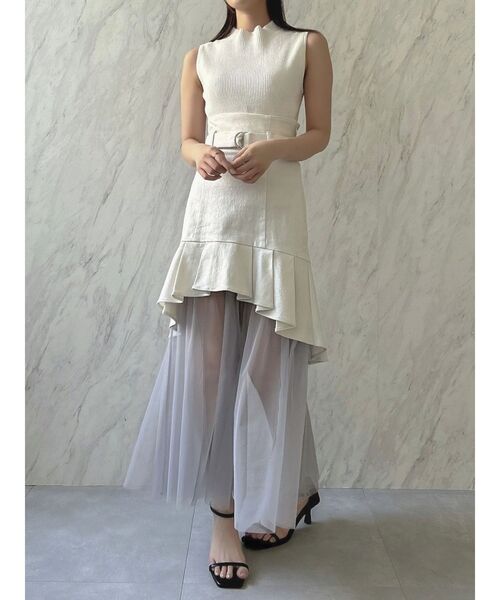 【セール】チュールドッキングデニムスカート（スカート）｜dazzlin（ダズリン） pattayablatt.com