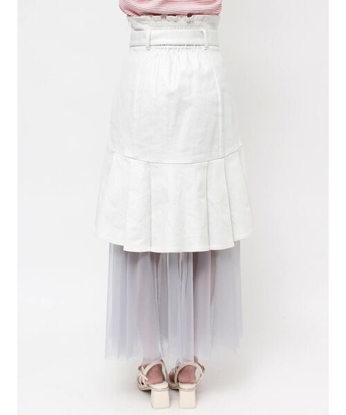 【セール】チュールドッキングデニムスカート（スカート）｜dazzlin（ダズリン） pattayablatt.com