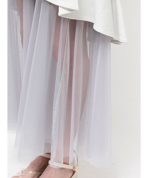 【セール】チュールドッキングデニムスカート（スカート）｜dazzlin（ダズリン） pattayablatt.com