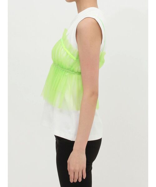 MURUA（ムルーア）の「チュールーフリルビスチェ（キャミソール・レディース・ブラック/ライトグリーン・FREE）」の20枚目の写真