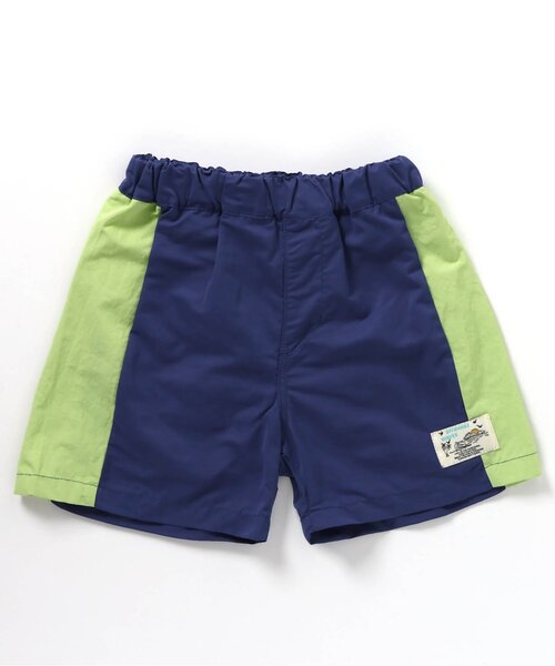BREEZE(ブリーズ)の「【UVカット】切替ビーチショーツ(水着・キッズ・ブルー/レインボー/ライム/オレンジ・80/90/100/110/120/130/140/150)」の7枚目の写真