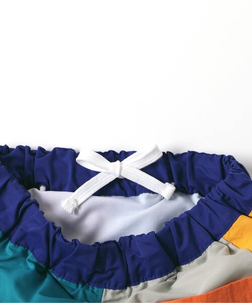 BREEZE(ブリーズ)の「【UVカット】切替ビーチショーツ(水着・キッズ・ブルー/レインボー/ライム/オレンジ・80/90/100/110/120/130/140/150)」の14枚目の写真