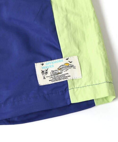 BREEZE(ブリーズ)の「【UVカット】切替ビーチショーツ(水着・キッズ・ブルー/レインボー/ライム/オレンジ・80/90/100/110/120/130/140/150)」の16枚目の写真