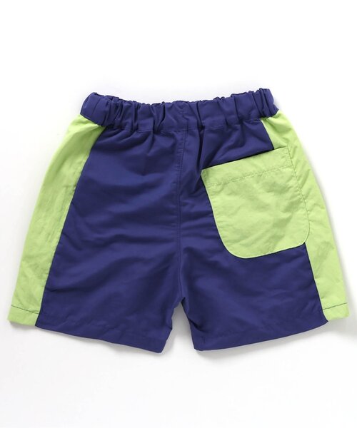 BREEZE(ブリーズ)の「【UVカット】切替ビーチショーツ(水着・キッズ・ブルー/レインボー/ライム/オレンジ・80/90/100/110/120/130/140/150)」の20枚目の写真