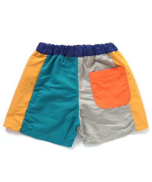 BREEZE(ブリーズ)の「【UVカット】切替ビーチショーツ(水着・キッズ・ブルー/レインボー/ライム/オレンジ・80/90/100/110/120/130/140/150)」の22枚目の写真