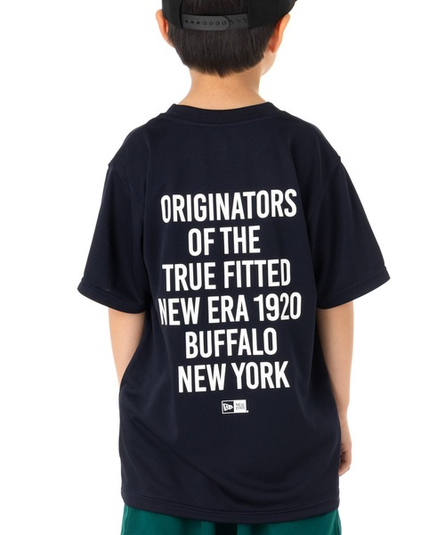 NEW ERA(ニューエラ)の「ニューエラ キッズ 半袖Tシャツ吸汗速乾 ONSPOTZ別注(Tシャツ/カットソー・キッズ・ブラック/ホワイト/ネイビー/グレー・130/140/150/160)」の4枚目の写真