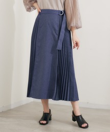 【KATHARINE ROSS】デニムライクプリーツスカート