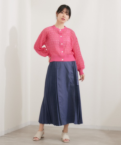 KATHARINE ROSS（キャサリンロス）の「【KATHARINE ROSS】デニムライクプリーツスカート（デニムスカート・レディース・ブルー・MEDIUM）」の7枚目の写真