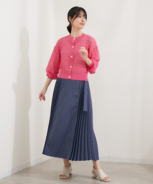 KATHARINE ROSS（キャサリンロス）の「【KATHARINE ROSS】デニムライクプリーツスカート（デニムスカート・レディース・ブルー・MEDIUM）」の8枚目の写真