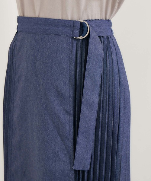 KATHARINE ROSS（キャサリンロス）の「【KATHARINE ROSS】デニムライクプリーツスカート（デニムスカート・レディース・ブルー・MEDIUM）」の18枚目の写真