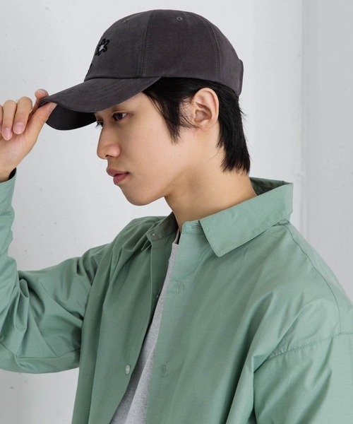 SENSE OF PLACE by URBAN RESEARCH(センスオブプレイスバイアーバンリサーチ)の「ポップアートフラワーシシュウキャップ(キャップ・メンズ・チャコールグレー/ブラック・ONE)」の2枚目の写真