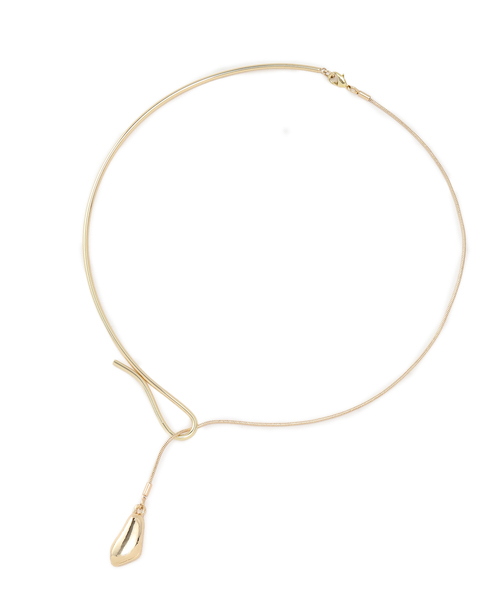 VIS(ビス)の「【追加】ハーフチェーンチョーカー(ネックレス・レディース・シルバー/ゴールド・FREE)」の1枚目の写真