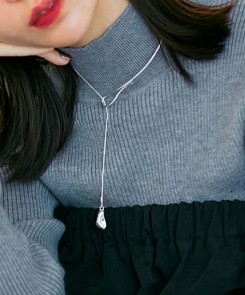 VIS(ビス)の「【追加】ハーフチェーンチョーカー(ネックレス・レディース・シルバー/ゴールド・FREE)」の7枚目の写真