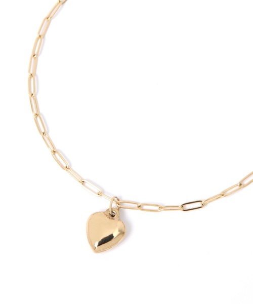 LEPSIM（レプシィム）の「ステンレスハートネックレス　110328（ネックレス・レディース・シルバー/ゴールド・ONE SIZE）」の8枚目の写真