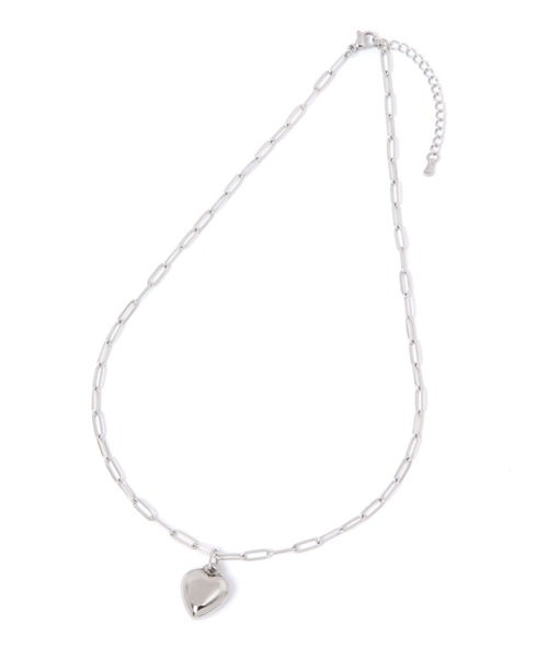 LEPSIM（レプシィム）の「ステンレスハートネックレス　110328（ネックレス・レディース・シルバー/ゴールド・ONE SIZE）」の7枚目の写真