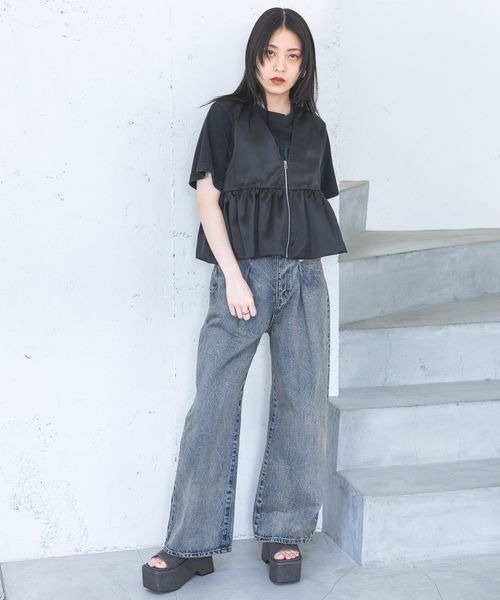 JEANASIS(ジーナシス)の「SPACEY ヴィンテージ TEE/116979(Tシャツ/カットソー・レディース・ホワイト/ブラック/チャコールグレー・LARGE/MEDIUM)」の22枚目の写真