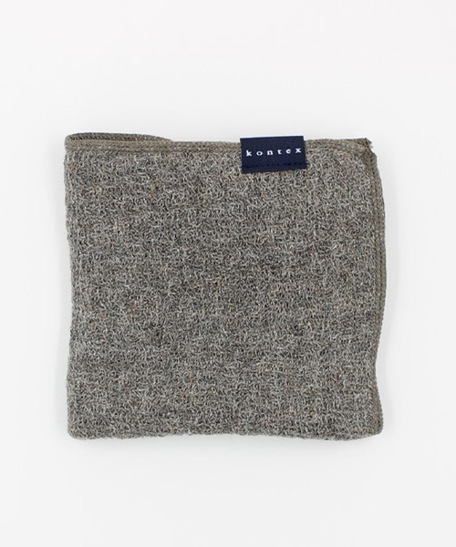 GEORGE'S（ジョージズ）の「ラーナミニタオル（ハンカチ/ハンドタオル・レディース・グレー/ブラウン/ネイビー・FREE）」の3枚目の写真