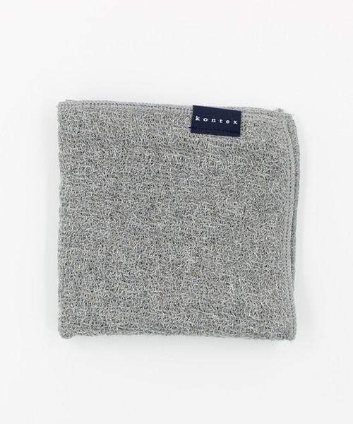 GEORGE'S（ジョージズ）の「ラーナミニタオル（ハンカチ/ハンドタオル・レディース・グレー/ブラウン/ネイビー・FREE）」の2枚目の写真