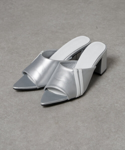 RAY CASSIN（レイカズン）の「オープントゥラインミュール（サンダル・レディース・シルバー/ブラック/ホワイト・M/S/L）」の14枚目の写真